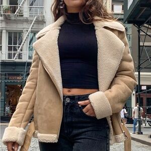 Garage Tan Teddy Jacket